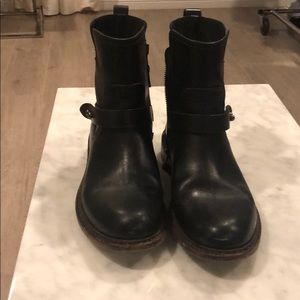 Rag &  Bone Black leather ankle boots